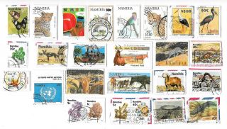 Namibia - Selection Of Stamps On Paper From Kiloware