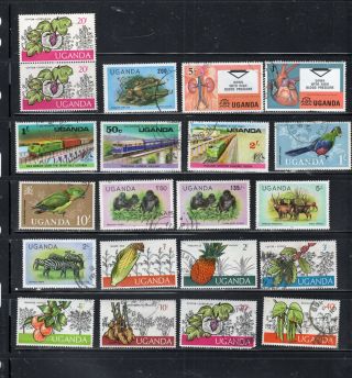 Africa Uganda Stamps Lot 54416