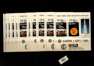 / 10x Turkish Cyprus - Mnh - Europa Cept 1991 - Space - Spaceships