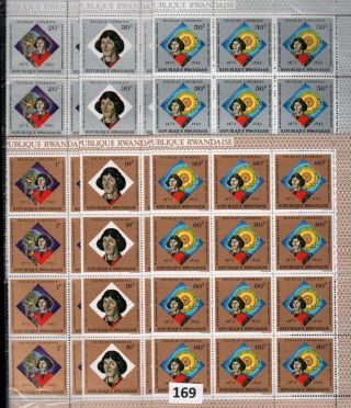 Fm 20x Rwanda - Mnh - Copernic - Space - Folded Sheet