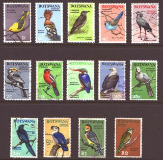 Botswana - 1967 Birds - Value Set Of 14 - Refer Scans And Deescription
