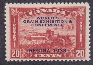 Canada 203 Mnh Og 1933 20c Brown Red Overprinted World 