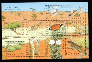 Namibia 2014 Sheet W/stamps Mi 1486 - 1495 Mnh Cv= 20€