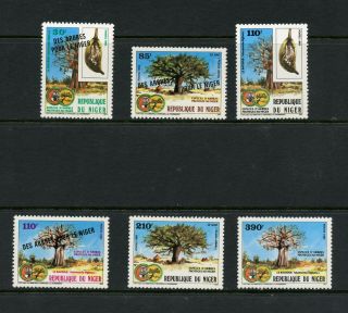 T397 Niger 1985 Flora Protected Trees 6v.  Mnh
