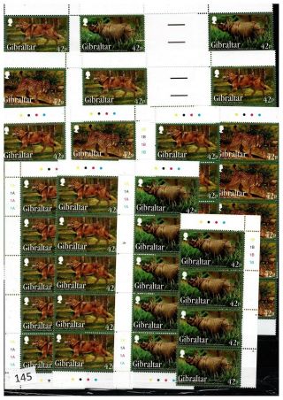 Gibraltar - Mnh - Animals - 119 Stamps