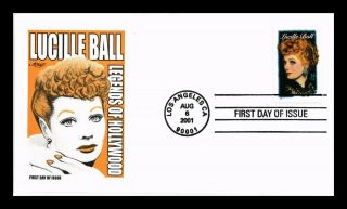 Us Cover Lucille Ball Legends Of Hollywood Fdc Artmaster Cachet