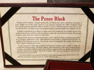 The Penny Black The World ' s First Postage Stamp Issued 1840 - 1841 2