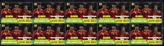 Chinese Womens Table Tennis Team 2016 Rio Olympics Gold Medal Vignette Stamps