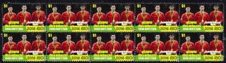 Chinese Mens Table Tennis Team 2016 Rio Olympics Gold Medal Vignette Stamps