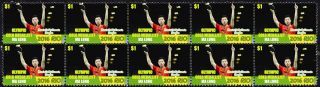 Ma Long Mens Table Tennis 2016 Rio Olympics Gold Medal Vignette Stamps