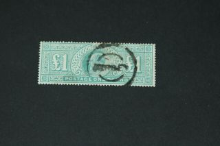 GB EVII 1902 - £1 GREEN - GOOD 2