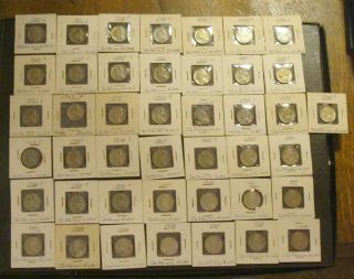 Group Of 43 Jefferson War Nickels 35 Silver - Coins