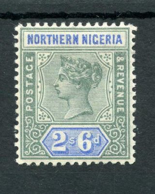 Northern Nigeria 1900 2/6 Green And Ultramarine Sg8 Fine Mm Cat £180