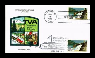 Dr Jim Stamps Us Collins Hand Colored Tennessee Valley Authority Fdc Scott 2042