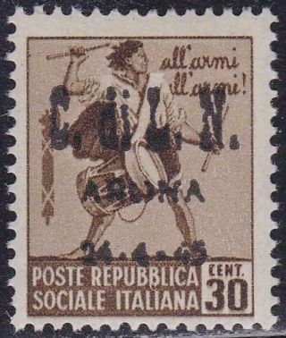 Italy Local Issues Cln 1945 Arona 30c Unwmk Mnh Signed T19677