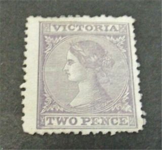 Nystamps British Australian States Victoria Stamp 75 Og H $120