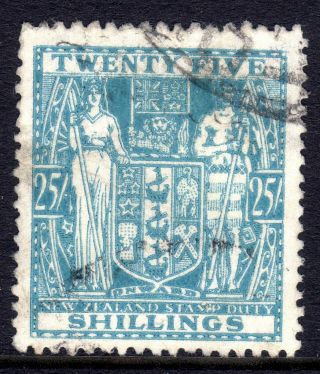 Zealand 1940 - 58 Arms Postal Fiscal 25/ -,  Inverted Wmk,  Sg F204w