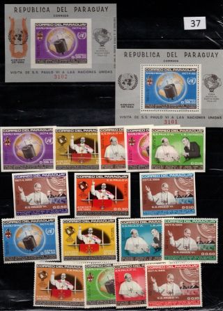 / Paraguay - Mnh - Space - Spaceships - Perf,  Imperf - Pope - Maps - 1965