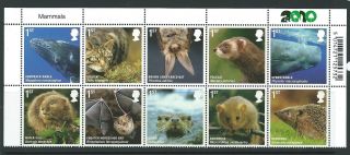 Great Britain 2010 Mammals Set Of 10 Titles Unmounted.