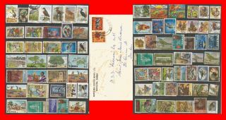Zambia Value Selection Part Sets Overprints Stamps & Postal Cover 0036