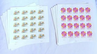 200 Usps Love Flourishes & Hearts Blossom Forever Stamps (10 Sheets Of 20)