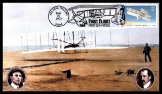 Mayfairstamps Us Fdc 2003 First Flight Wright Brothers First Day Cover Wwb_32291