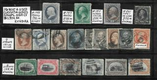 Usa 19 & Classic & Oldies Stamps.  High Cv $1,  914.  50.