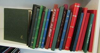 22 X Mid Format 16/24 Page Stockbooks - Various Colours -