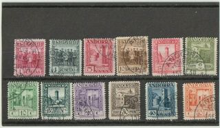 Andorra - Spanish Admin.  - Stamps Scott 13/24 Issued 1929