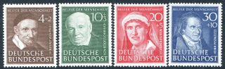 West Germany - 1951 Humanitarian Fund Set Of 4 Values Sg 1069 - 72 Unmounted