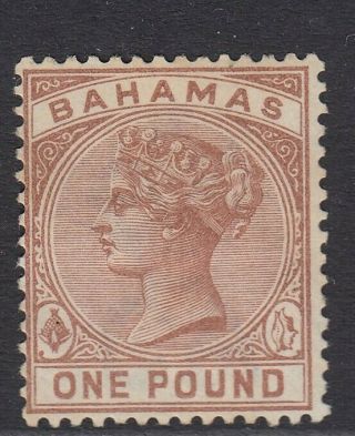 Bahamas Sg57 1884 £1 Venetian Red No Gum