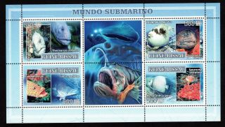 Guine Bissau 2007 Sheet W/ Stamps Mi 3582 - 3585 Mnh Cv= 8€