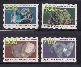 Equatorial Guinea 1994 Sc 206 - 09 Minerals Mnh (3 - 4530)