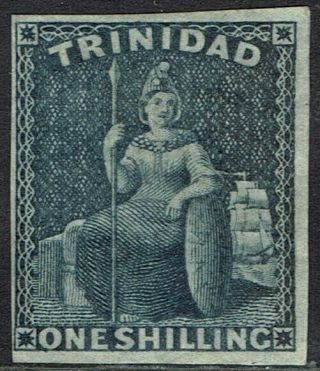 Trinidad 1859 Britannia 1/ - Imperf Expertised