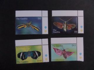 Gambia 2002 Moths Of The World Sg4276/9 Mnh Unmounted