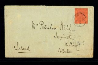 (hkpnc) Hong Kong 1900 Qv 10c Foochow Index A Shifted Cover To Ireland