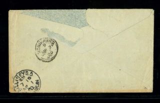 (HKPNC) HONG KONG 1900 QV 10c FOOCHOW INDEX A SHIFTED COVER TO IRELAND 2
