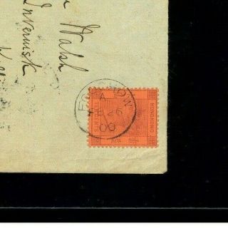(HKPNC) HONG KONG 1900 QV 10c FOOCHOW INDEX A SHIFTED COVER TO IRELAND 3