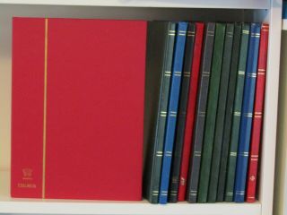 12 X Large 16 Page Stockbooks - Various Colours -