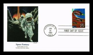 Dr Jim Stamps Us Space Fantasy First Day Cover Fleetwood