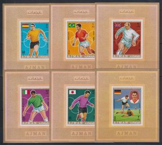 Y681.  Ajman - Mnh - Sports - Football - Deluxe