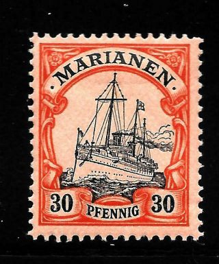 Hick Girl Stamp - Old M.  H.  German - Mariana Islands Sc 22 Issue 1901 No - Wmk.  Y2270