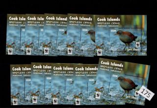 /// 10x Cook Islands - Mnh - Wwf - Nature - Birds - 2014 -