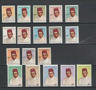 Morocco: Sc.  169 - 88[less 174 & 182] / King Hassan Ii / Short Set / Mnh - Cv:$28,