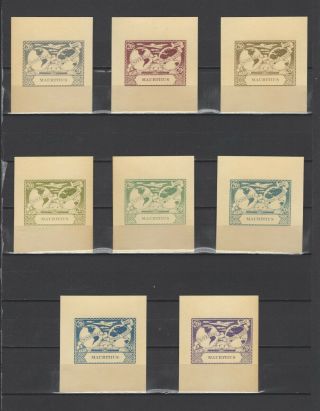 ,  1949 Mauritius Upu 20 Nominal In Different Colour Thick Paper