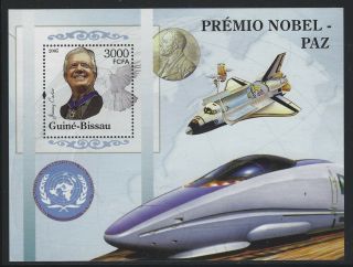 Guinea Bissau 2005 Nobel Prize Winners S/s Set Nh