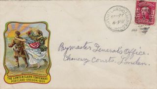 Usa : The Lewis & Clark Centennial,  Portland,  Oregon,  Commemorative Cover (1905)