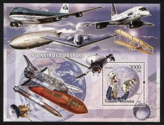 Guinea Bissau 2006 Pioneers Of Space Exploration S/s Set Nh