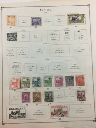 Look $$$$ 27,  Pages Of Old Tunisia Postage Stamp 778