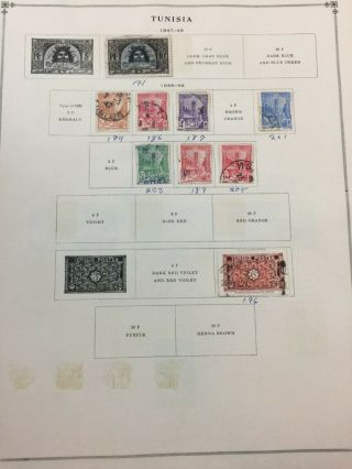 LOOK $$$$ 27,  Pages of OLD Tunisia Postage Stamp 778 5